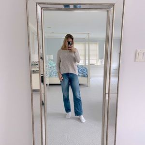 Express Grey & White Sweater